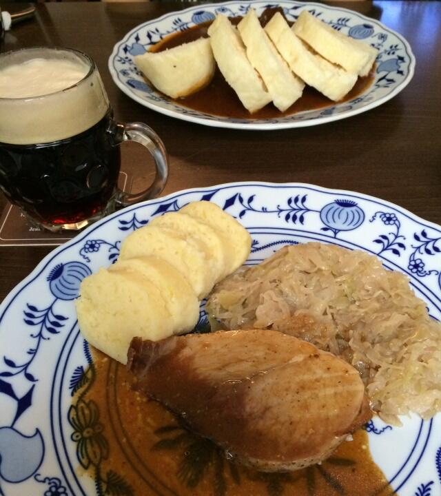 Traditional Czech food at Lokal