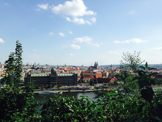 View of Prague from Prague 7's Letná Park