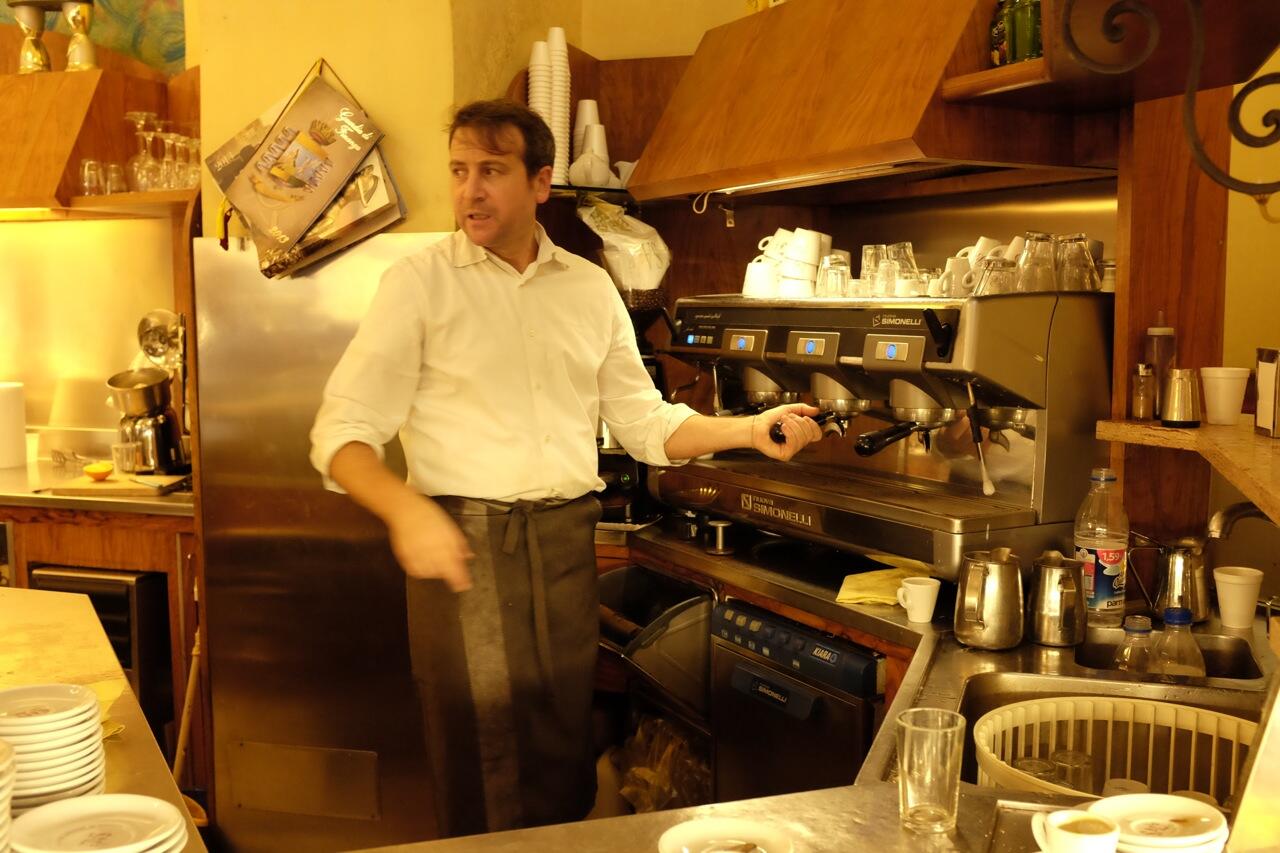 The guys at Barberini are always ready to make that perfect coffee for you!