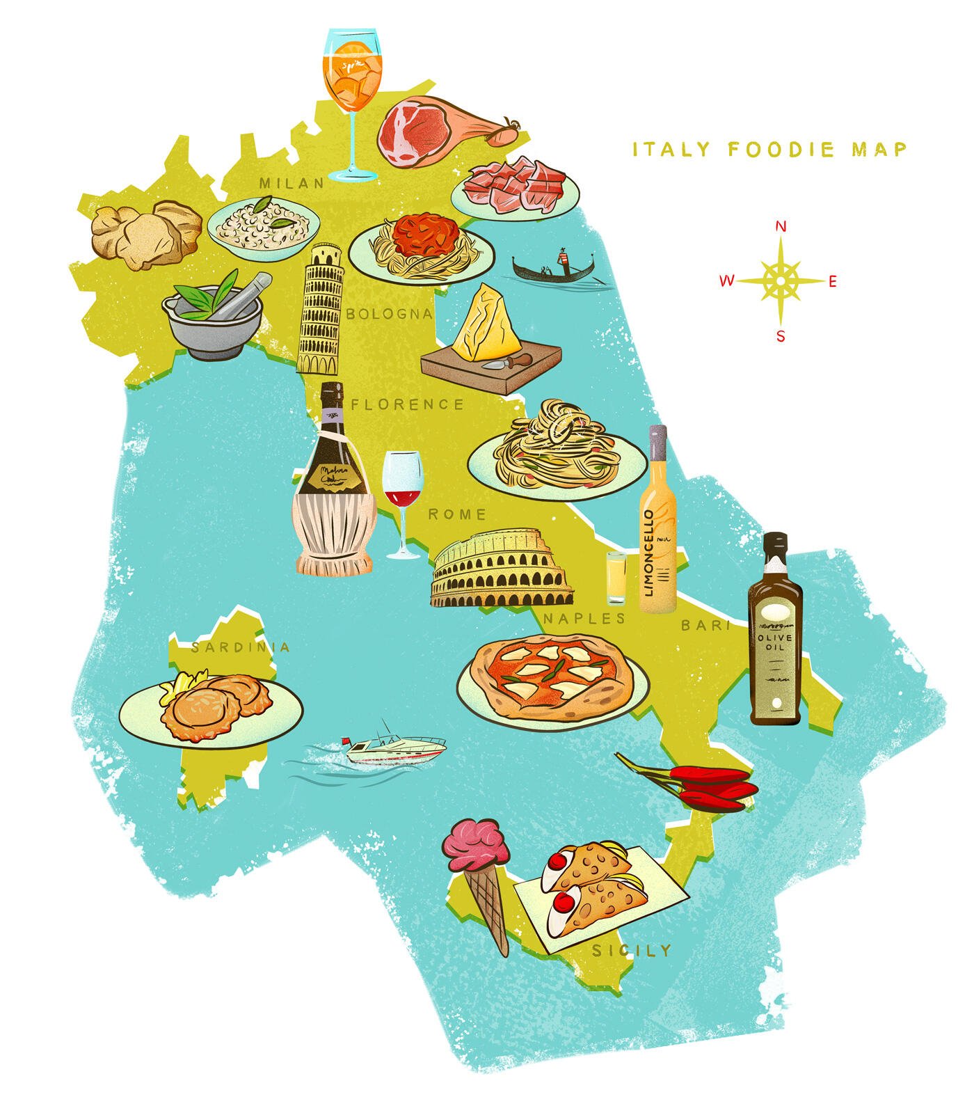 Food Regions of Italy Italy Food by Region