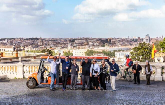 VIP Golf Cart Food Tour in Rome