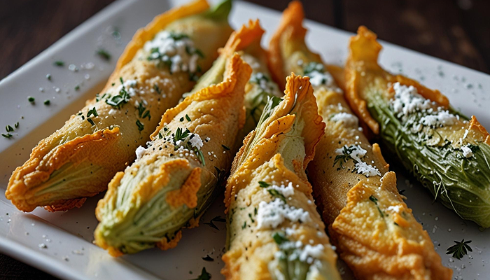 fiori di zucca fritti