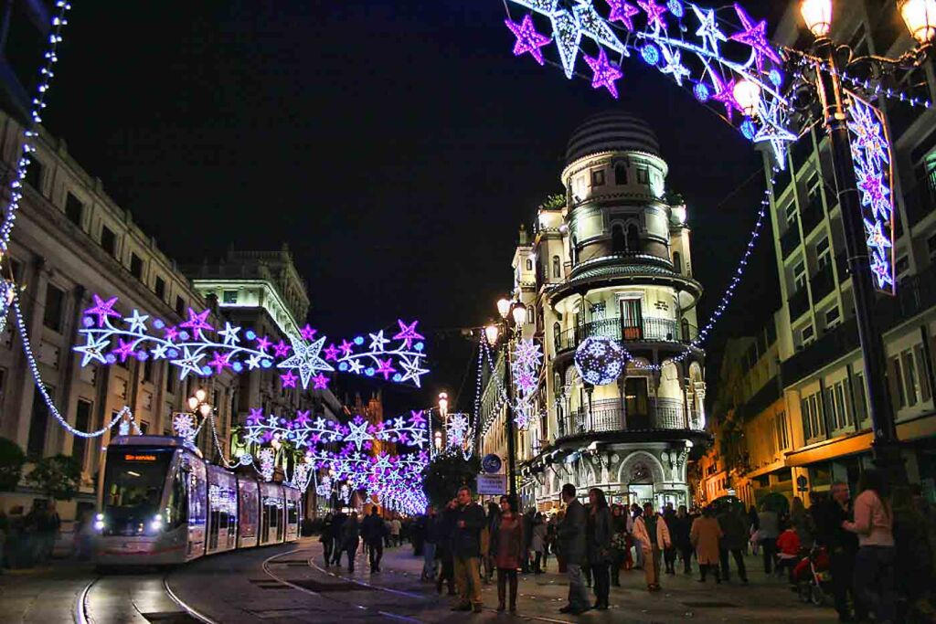 City_streets_Seville_Christmas